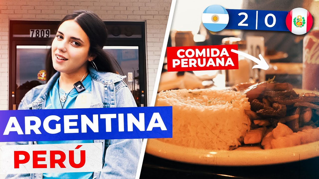 ARGENTINA 2 - PERÚ 0 | REACCIÓN mientras pruebo COMIDA PERUANA *Copa América 2024* 🇦🇷🇵🇪⚽️