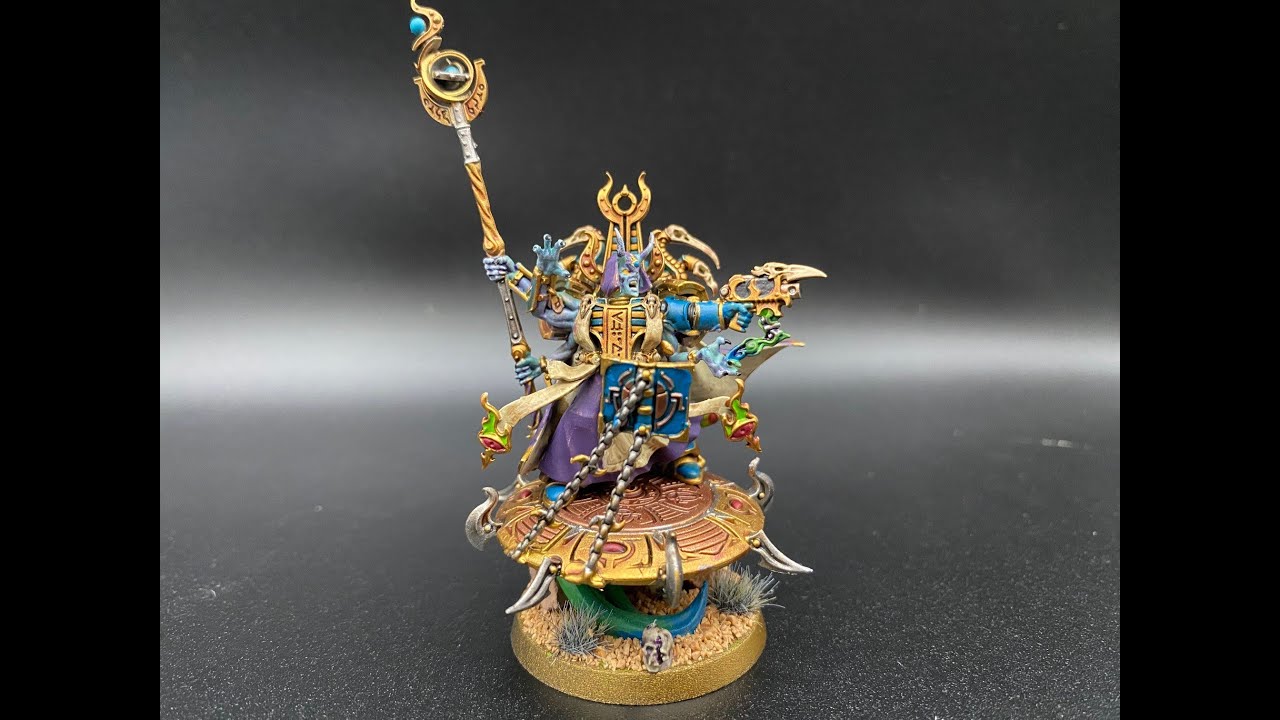 Exalted Sorcerer Painting - ASMR - Warhammer 40k