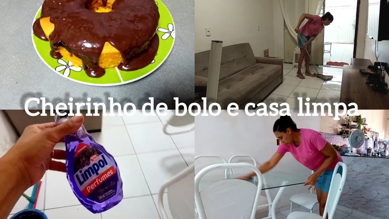 Casa limpinha e bolo de cenoura quentinho| tirei poeira de tudo e deixei brilhando|dica de limpeza