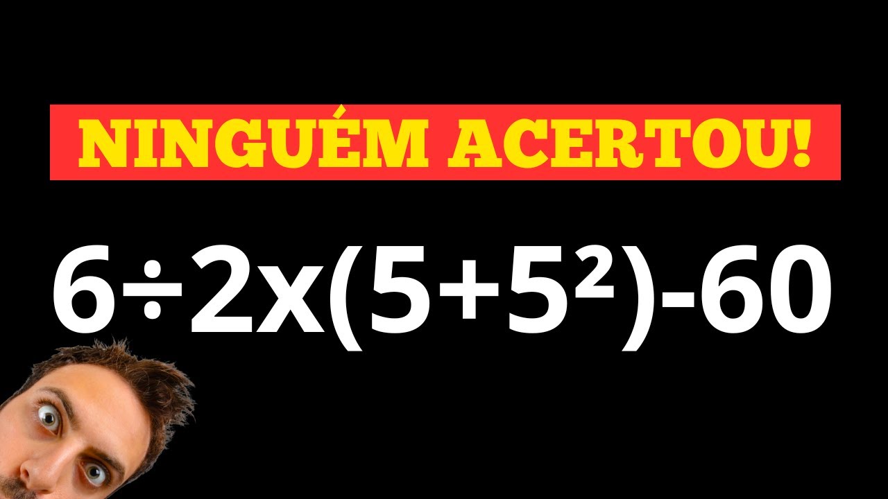MATEMÁTICA BÁSICA - QUAL O VALOR DA EXPRESSÃO ?