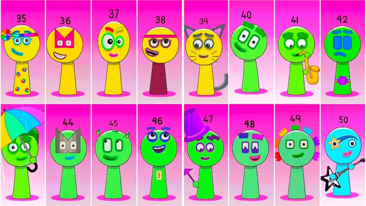 Incredibox Numberblocks 35 VS 50 | Compilation Incredibox #sprunki#numberblocks