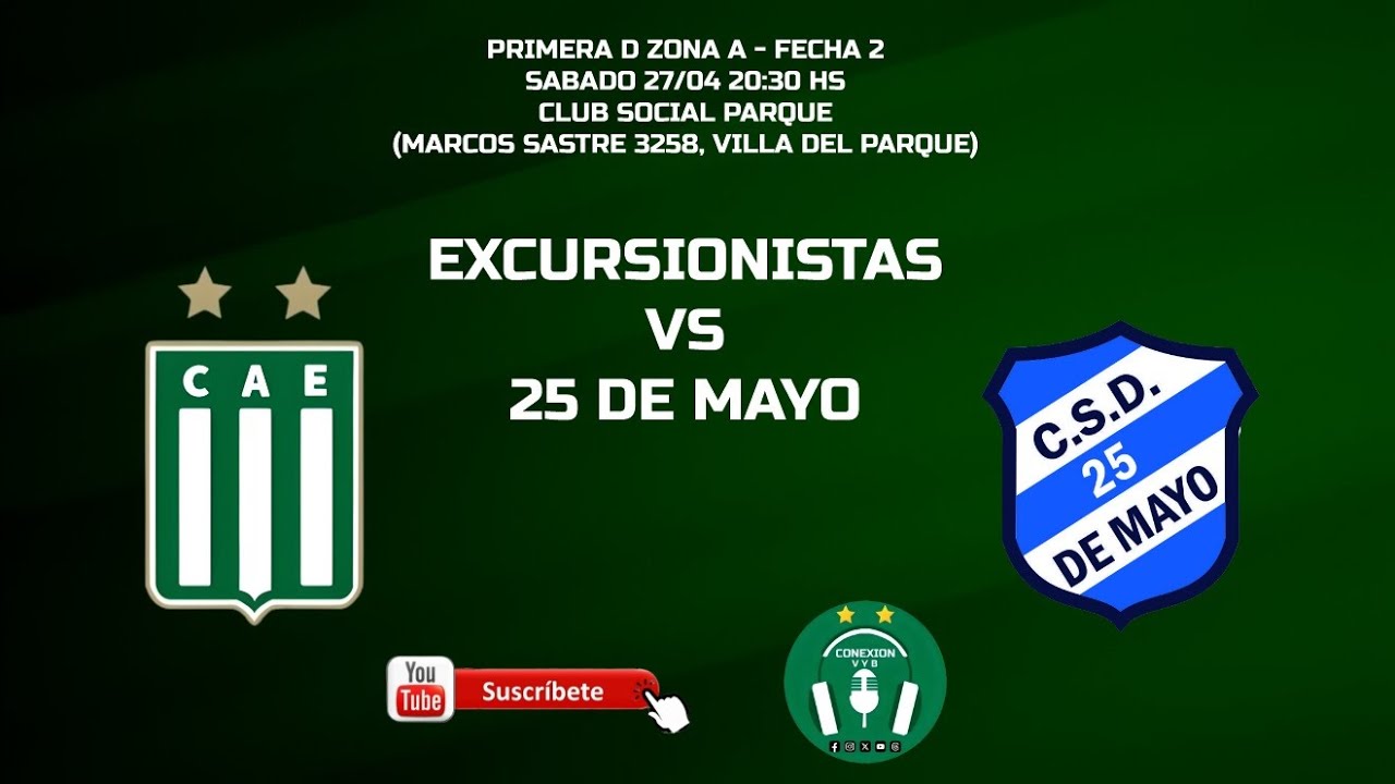 EXCURSIONISTAS VS 25 DE MAYO // FUTSAL AFA PRIMERA D ZONA 1 - FECHA 2