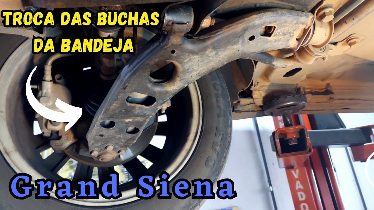Troca das buchas da bandeja de suspensão do Grand Siena
