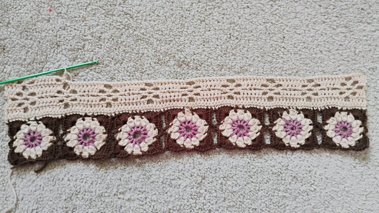 Crochet floral lace top tutorial - part 1