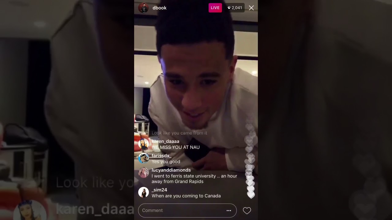 Devin Booker Instagram Live (October 13, 2017)