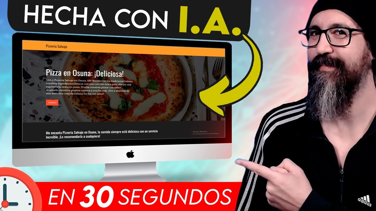 Crea tu PAGINA WEB EN 30 SEGUNDOS con INTELIGENCIA ARTIFICIAL [ TUTORIAL de 3 herramientas IA ]