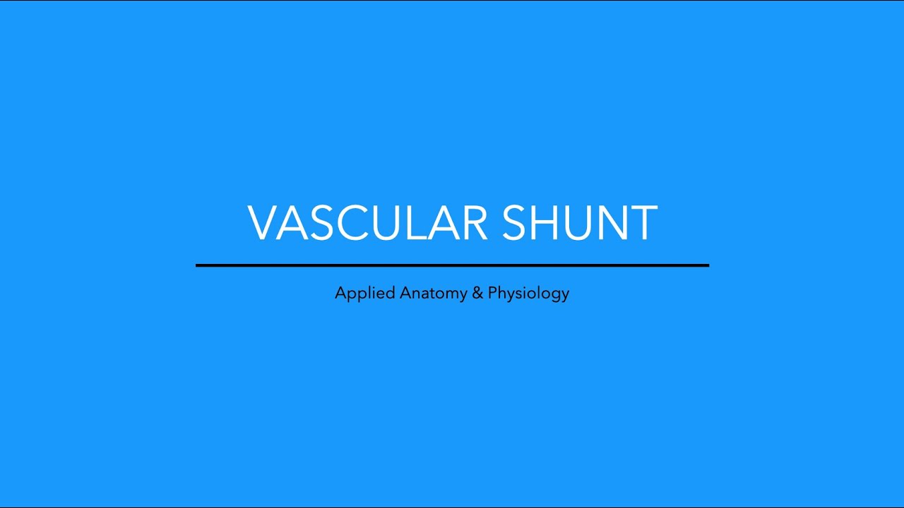Vascular Shunt & Vasomotor Control