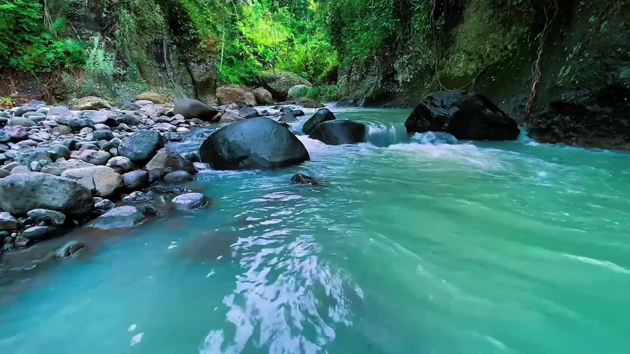 Relaxing river sounds for yoga sessions