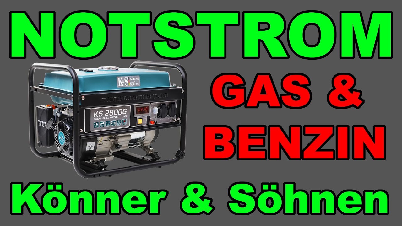 🚨TEST - Stromgenerator - Könner & Söhnen - KS2900G - Gas / Benzin ❗❗❗
