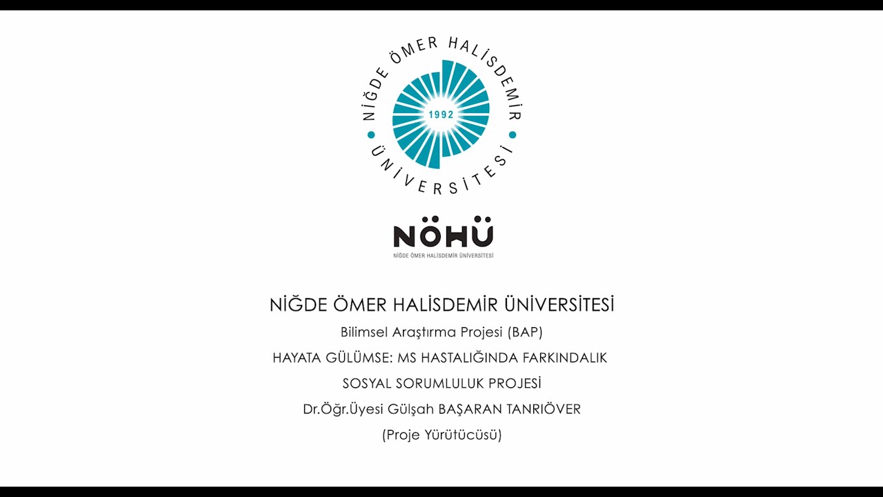 HAYATA GÜLÜMSE: MS Hastalığında Farkındalık Projesi  #nöhü #sosyalsorumluluk #gülşahtanrıöver