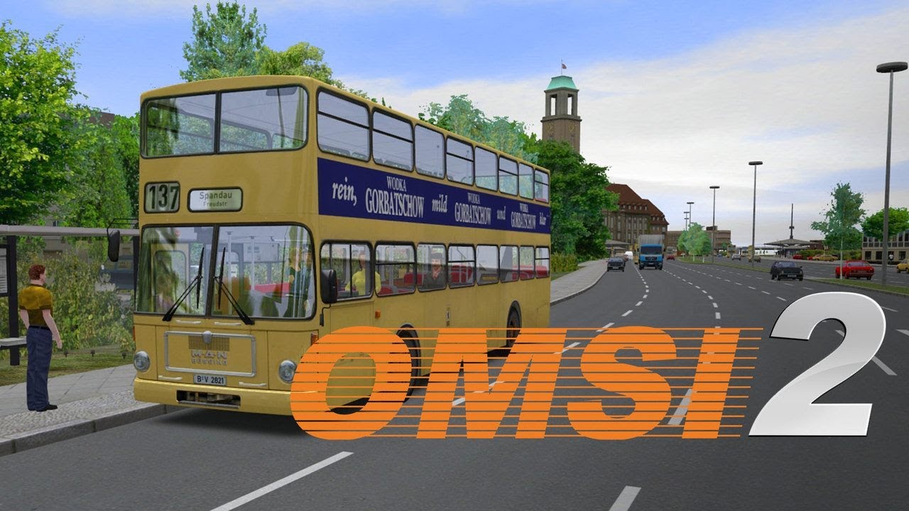 Вечерний рейс по новой карте Борисов Omsi 2