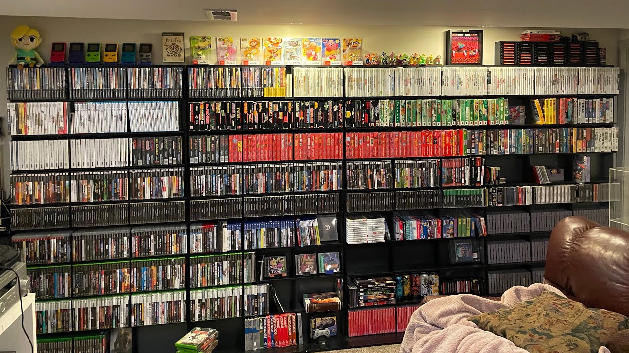 Video game collection game room tour