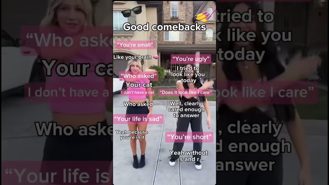 Good comebacks💅💗 #comebacks #nenfam #fypシ #viral #trend #dance #duo 💗 #preppy@preppyxstuff4u