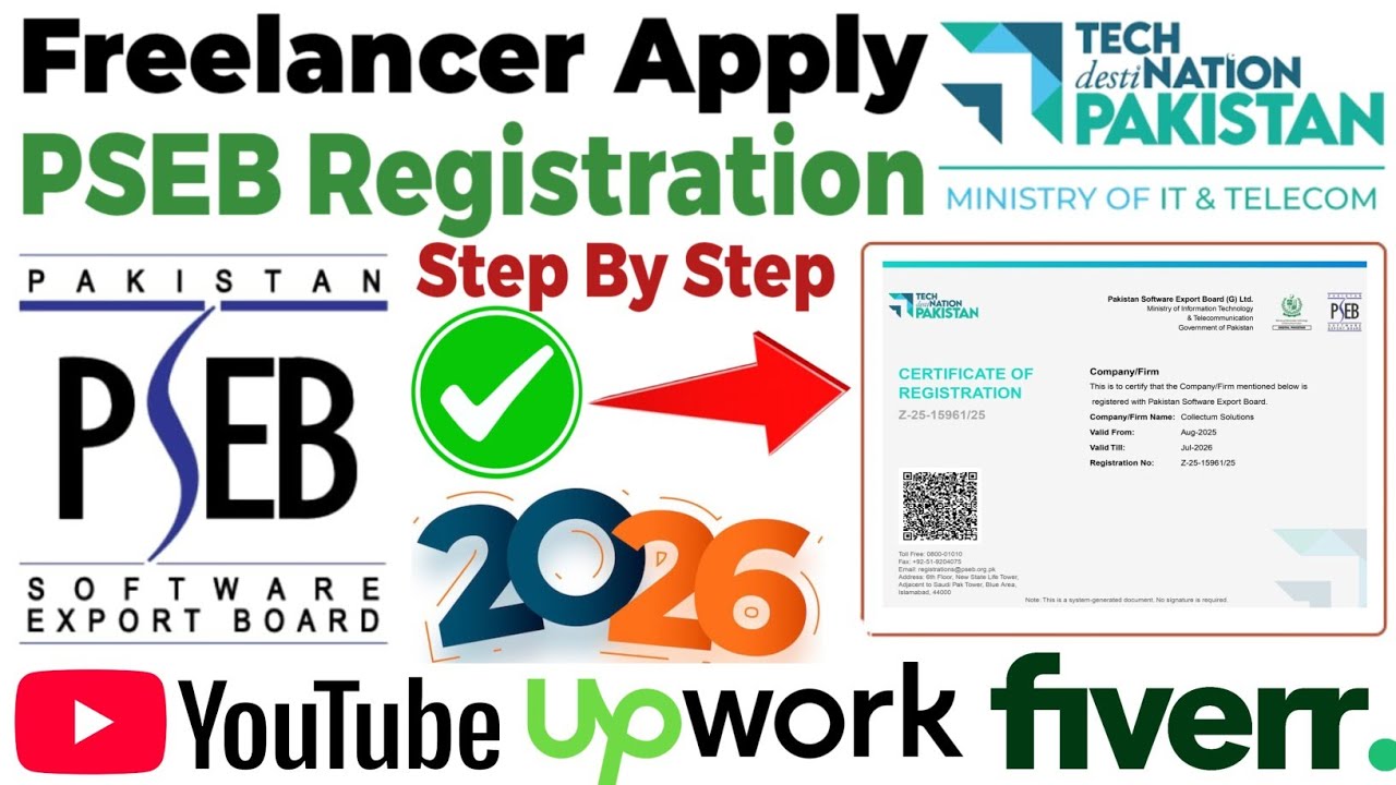 Pseb registration | how to apply as a freelancer pseb registration | pser register as a YouTuber