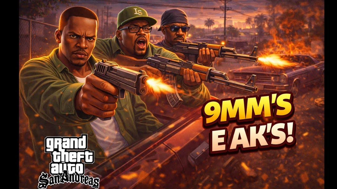 CJ se arma pesado! Tiroteio insano em Los Santos 😱🔥 | GTA San Andreas