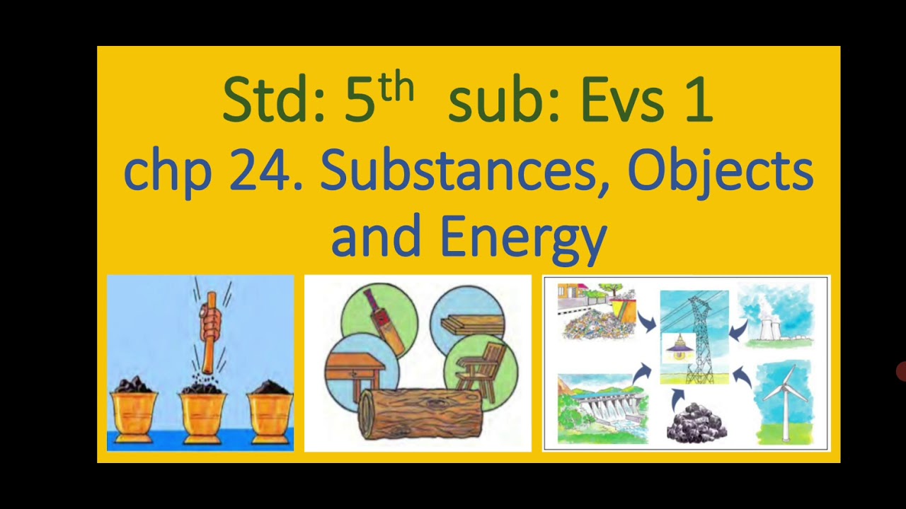 std 5th, Substances, Objects and Energy, Evs 1, chapter 24