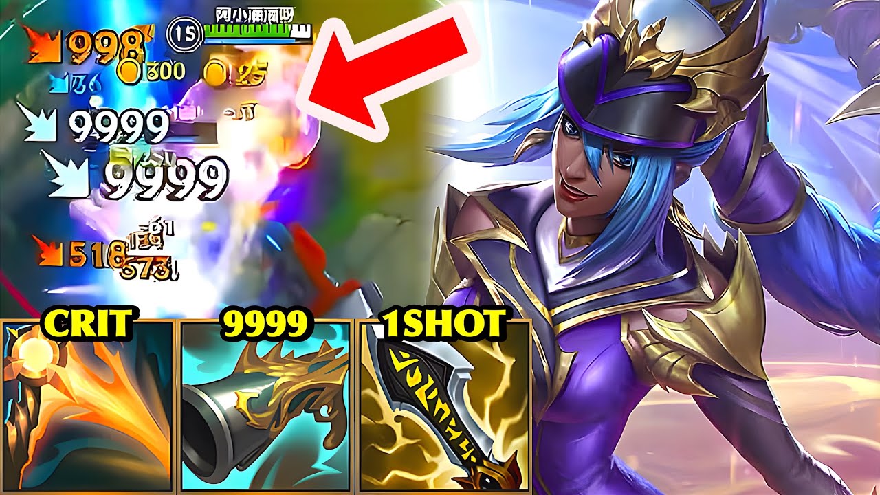 Wild Rift China Nilah Jungle | 1COMBO CRIT BURST &rarr; BROKEN CRIT DAMAGE SHREDS TEAMS?! | Build & Runes