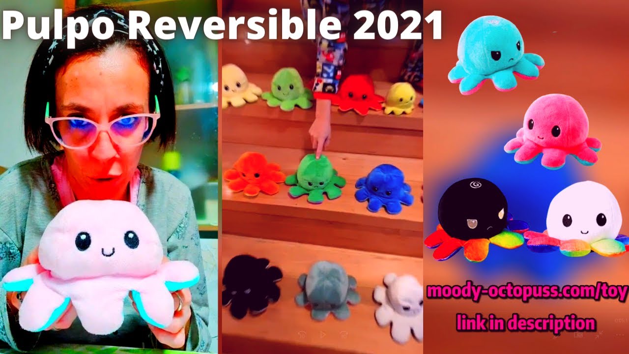 Pulpo Reversible TikTok| Reversible Octopus TikTok Octopus Plush