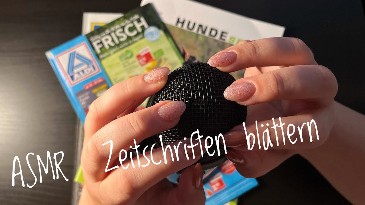 ASMR (deutsch - german) Zeitschriften Blättern - Page flipping