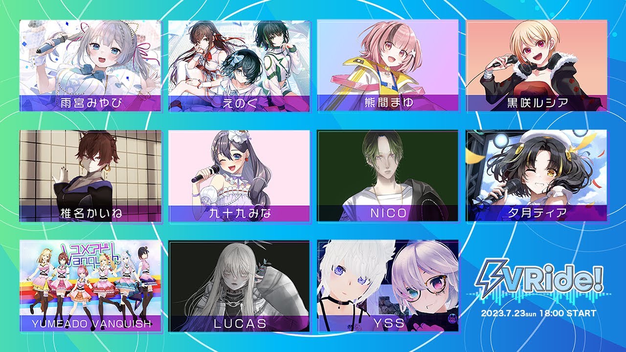 Virtual Artist Fes「VRide!」Vol.1 @渋谷GRIT 定点カメラ映像