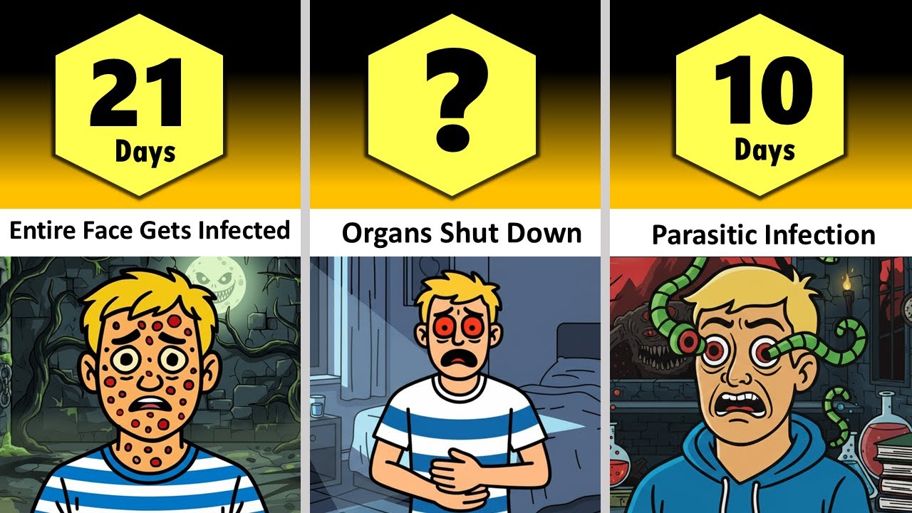 Comparison: What If You Stop Blinking? What Happens DAYS You Stop Blinking! (PART 2)