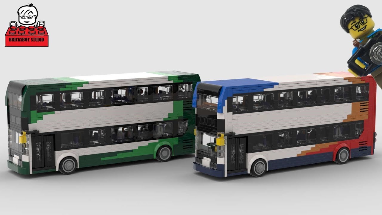LEGO MOC#33-4 British Double Decker Bus(Stagecoach Bus company livery) Alexander Dennis Enviro 400