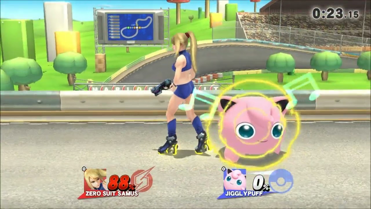 Smash Bros Wii U Zero Suit Samus [ryona]