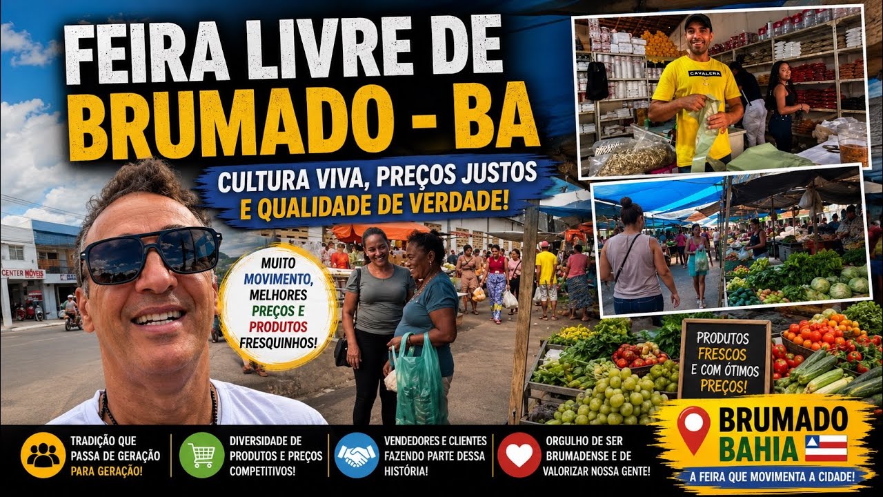 Feira livre da cidade de Brumado Bahia