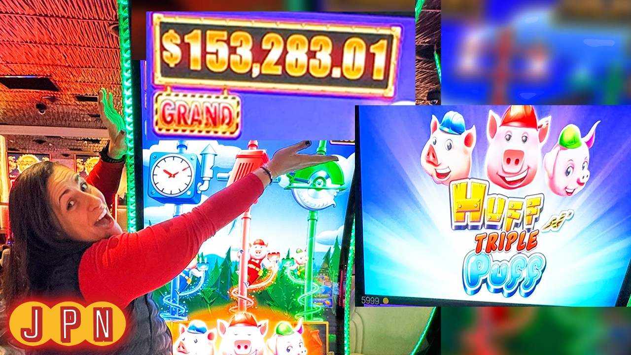 Chasing the GRAND JACKPOT on Stagecoach Riches AND Huff N Triple Puff!