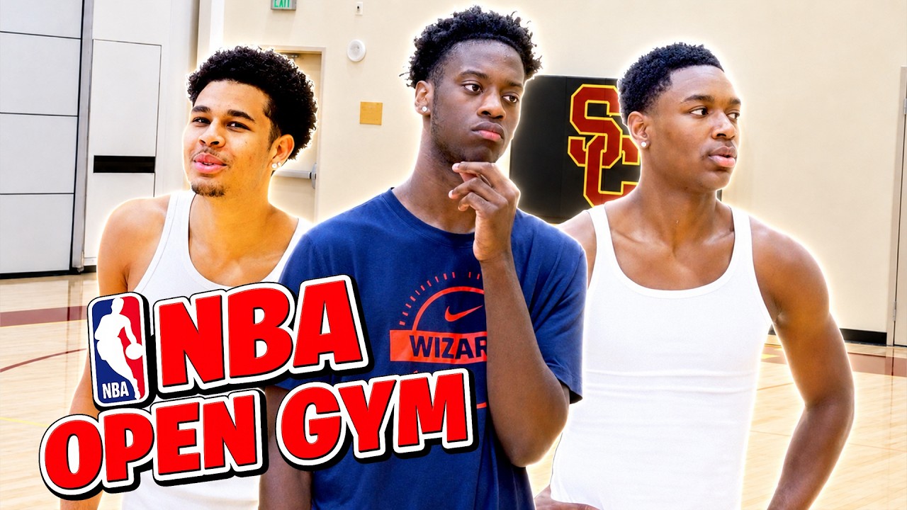 AJ Dybantsa , Kyshawn George & Bub Carrington vs Rob Wright at NBA Runs