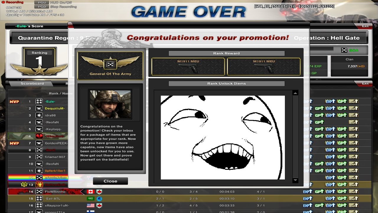Combat Arms Level Up to GOA by ► -Eule- ◄