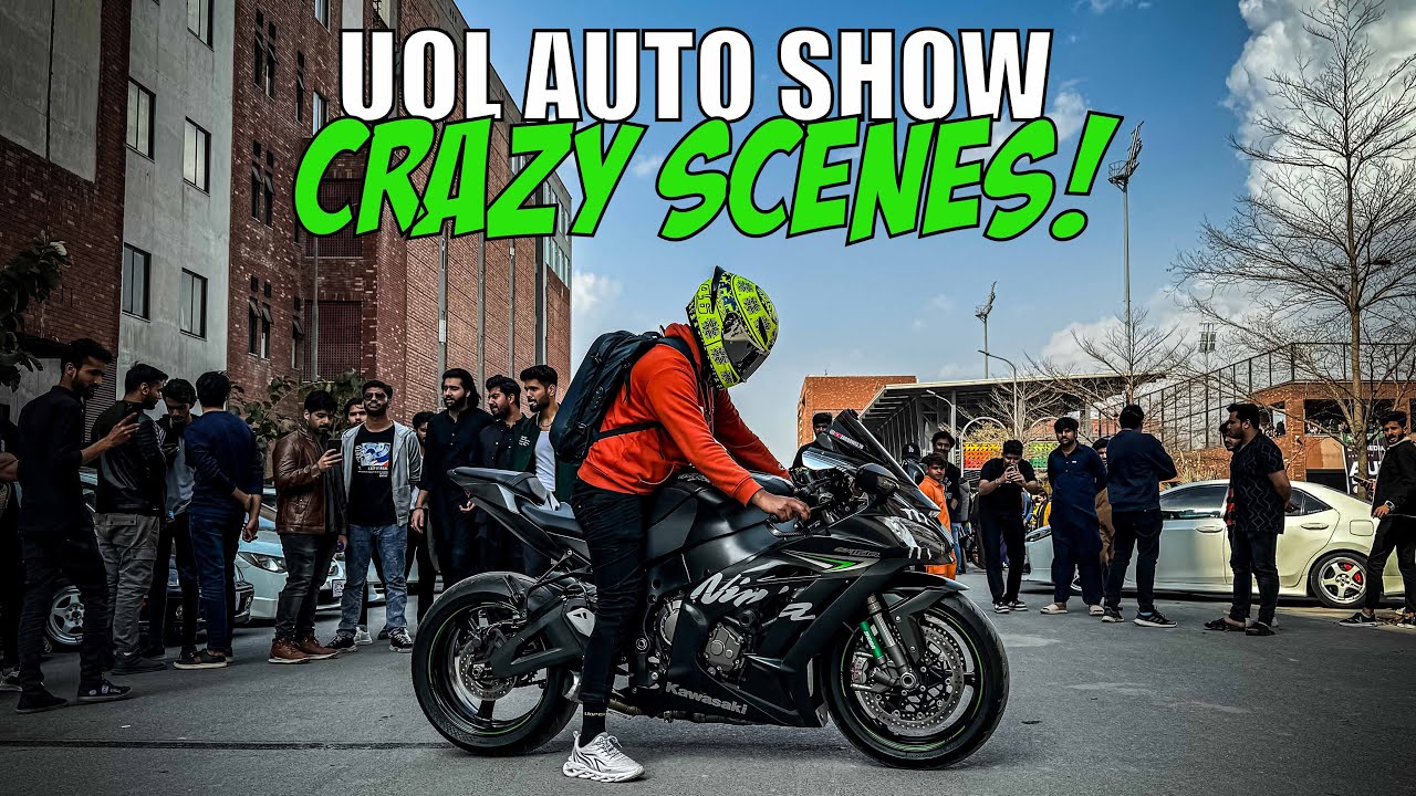 University of Lahore Auto Show 2024 | Ninja Zx10R | Insane Public Reactions
