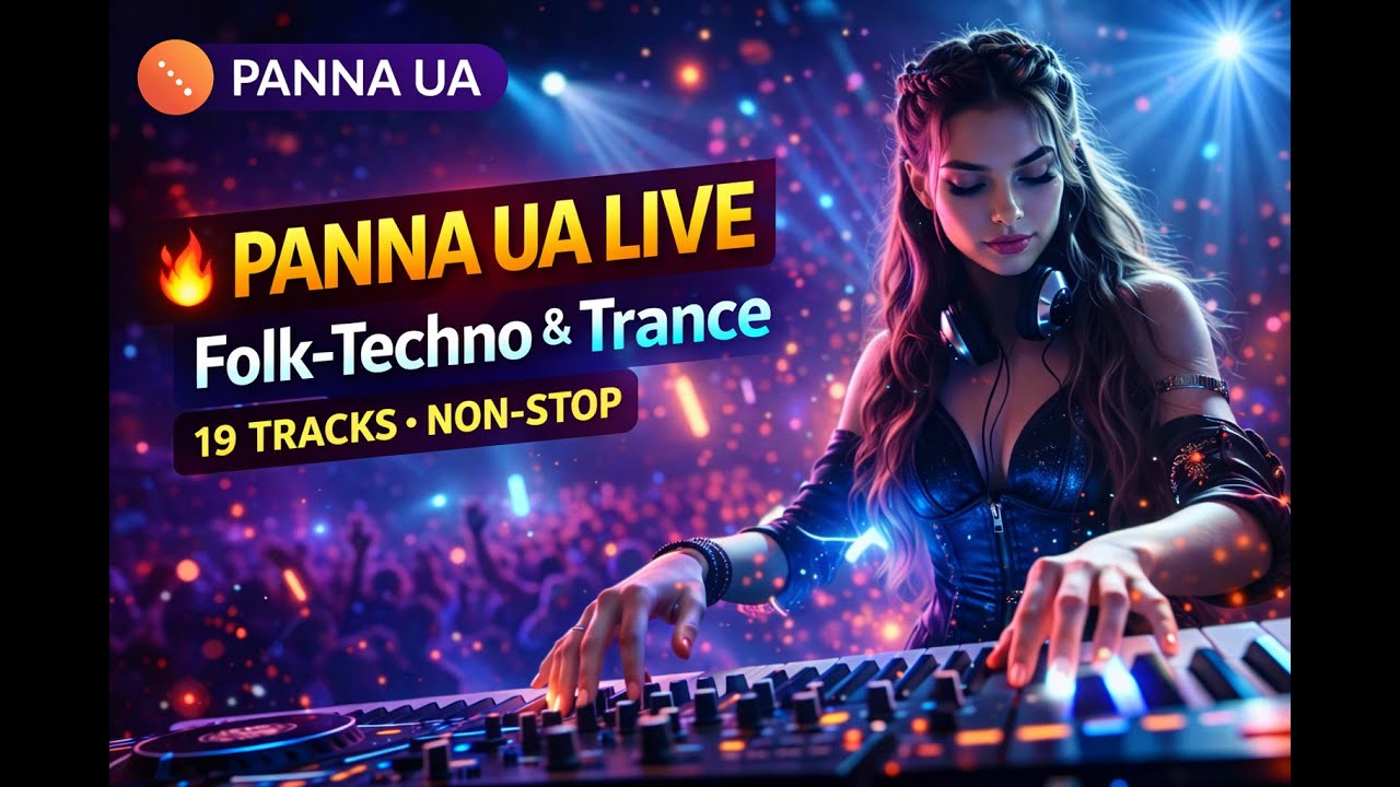 Panna UA Music 🔥 PANNA UA LIVE | Ukrainian Folk-Techno & Trance DJ Set (19 Tracks • Non-Stop Energy)