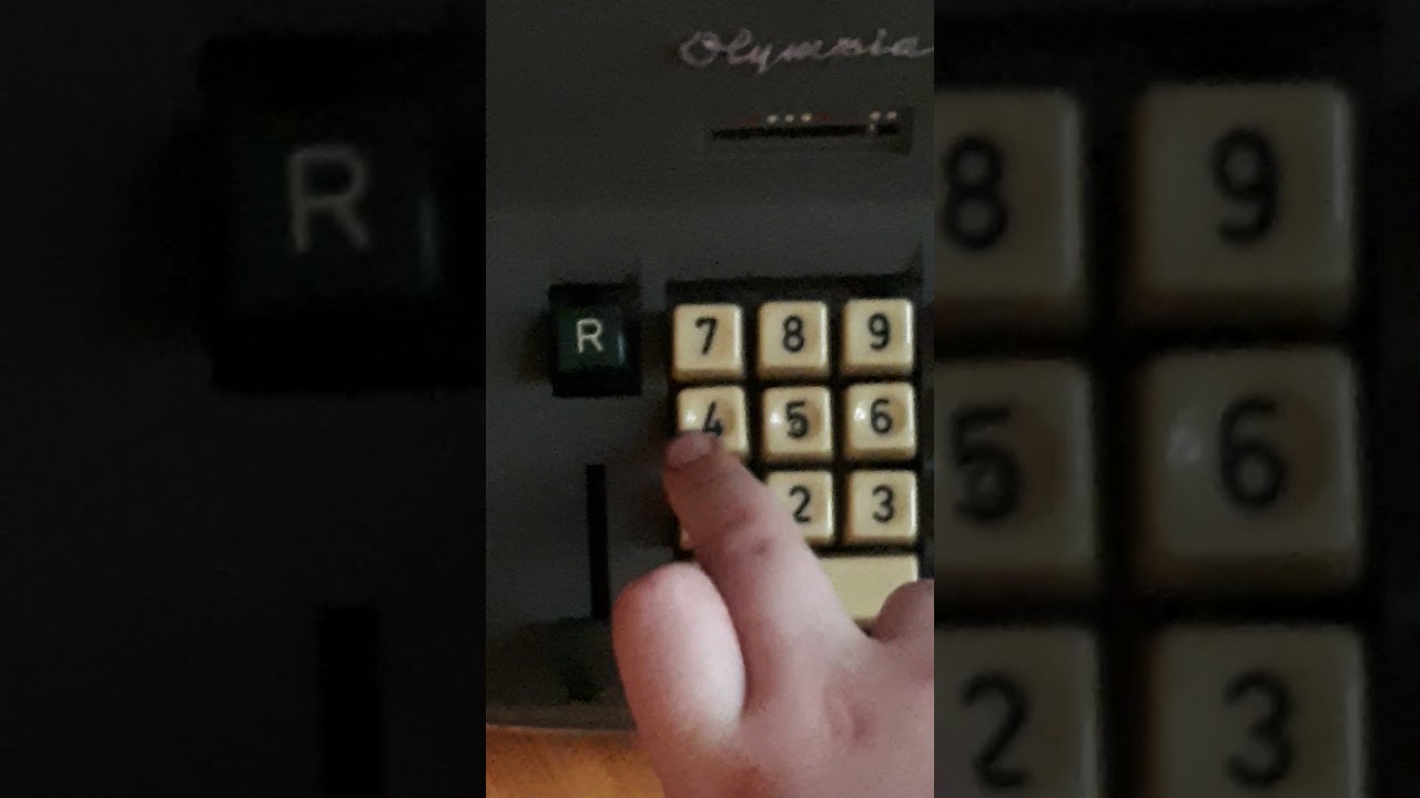 alte Olympia rechenmaschine