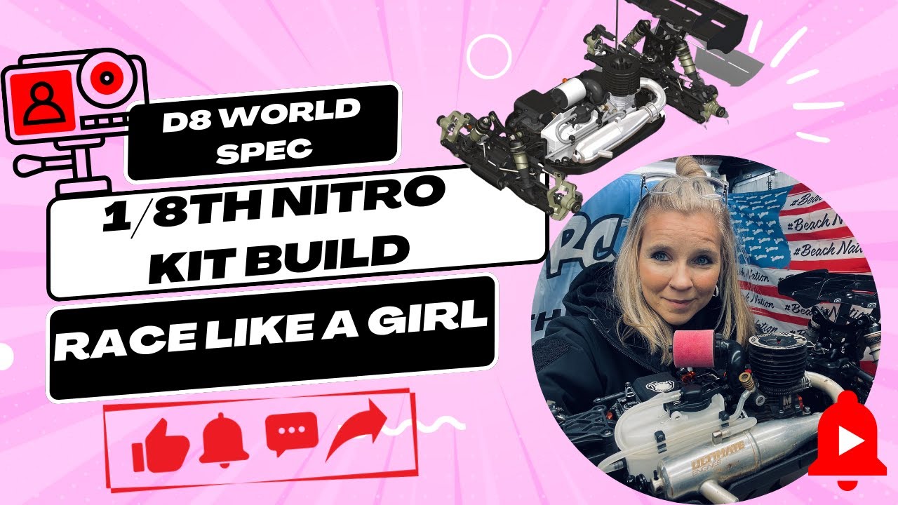 Come Build My D8 World Spec 1/8th Nitro Buggy! #racing #rc #cars #build #vlog #nitro