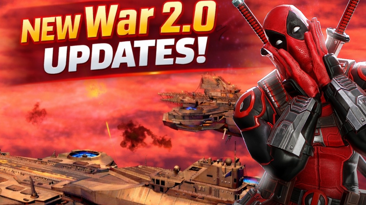 HUGE WAR 2.0 UPDATES! HELICARRIER CHANGES & BLUE MARVEL RED STARS! MARVEL Strike Force