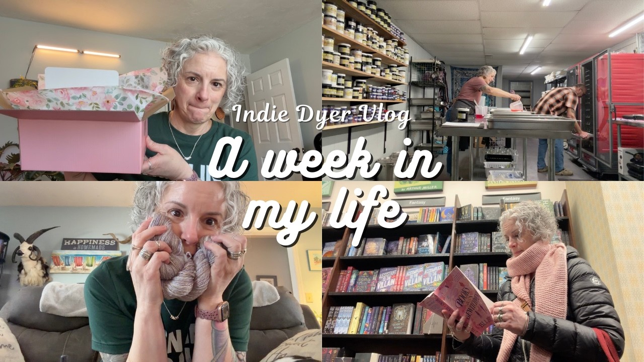 Spend a few days with me running my small yarn business!!/Yarn, Tea & Books Weekly Vlog