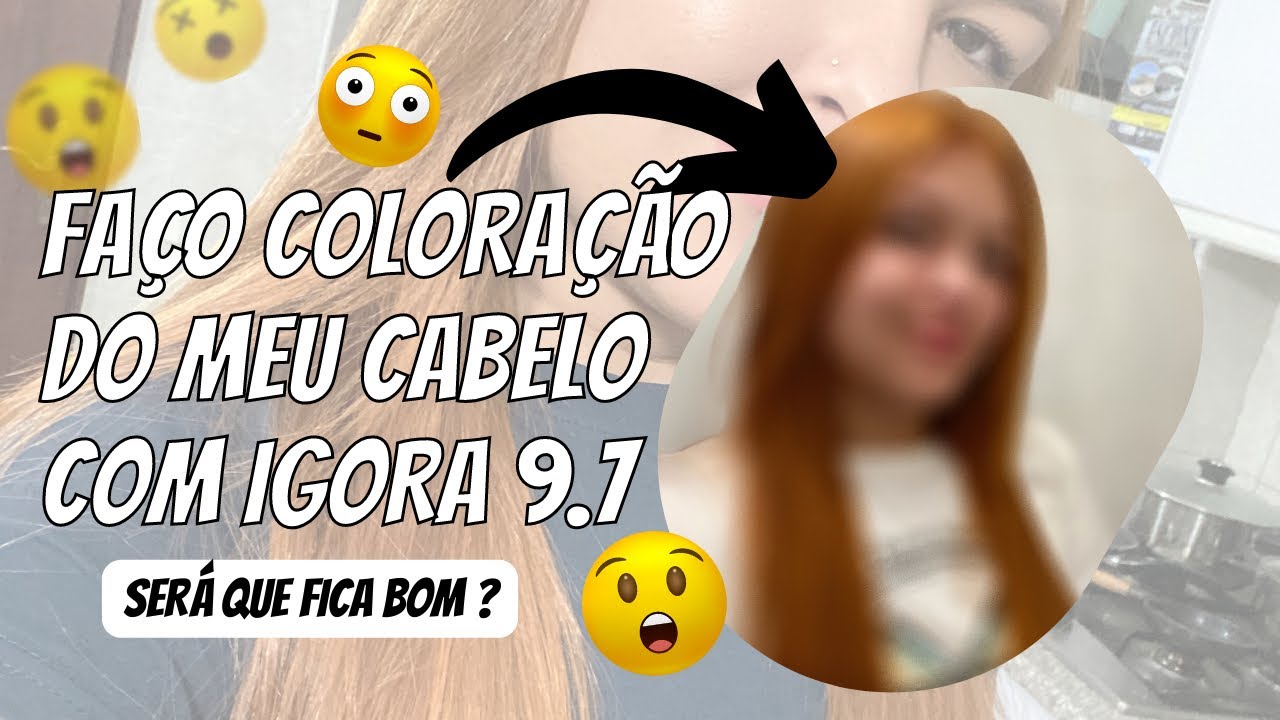Como pinto meu cabelo em casa com igora 9.7 louro extra claro cobre