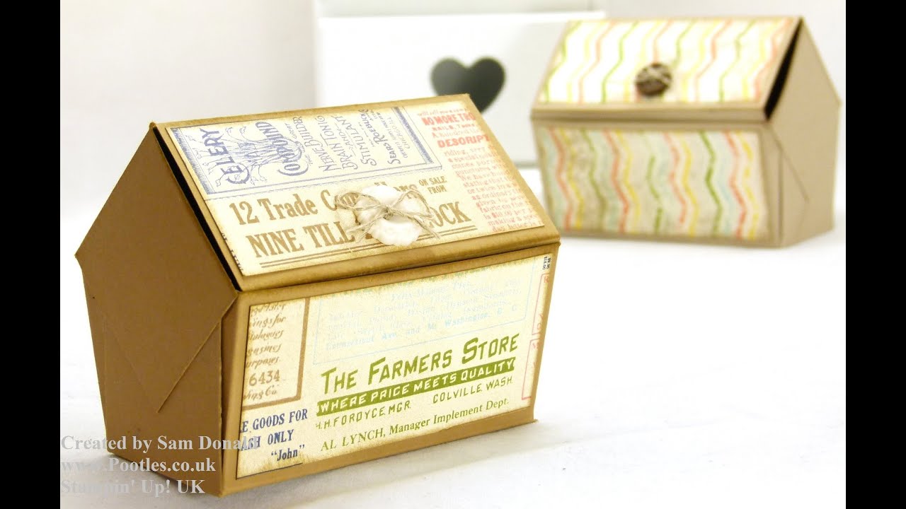 Stampin Up UK Pentagonal Treasure Chest Keepsake Box Tutorial