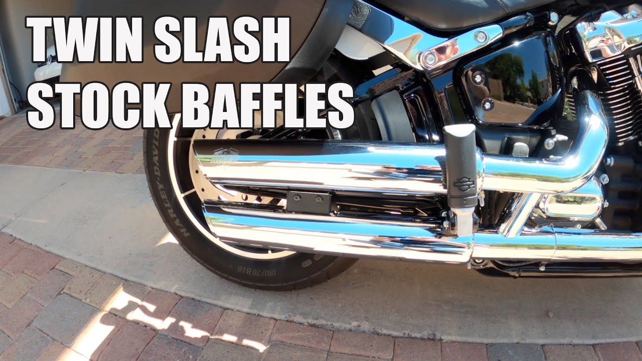 Vance & Hines Twin Slash Stock Baffles vs Quiet - Harley Low Rider (FXLR)