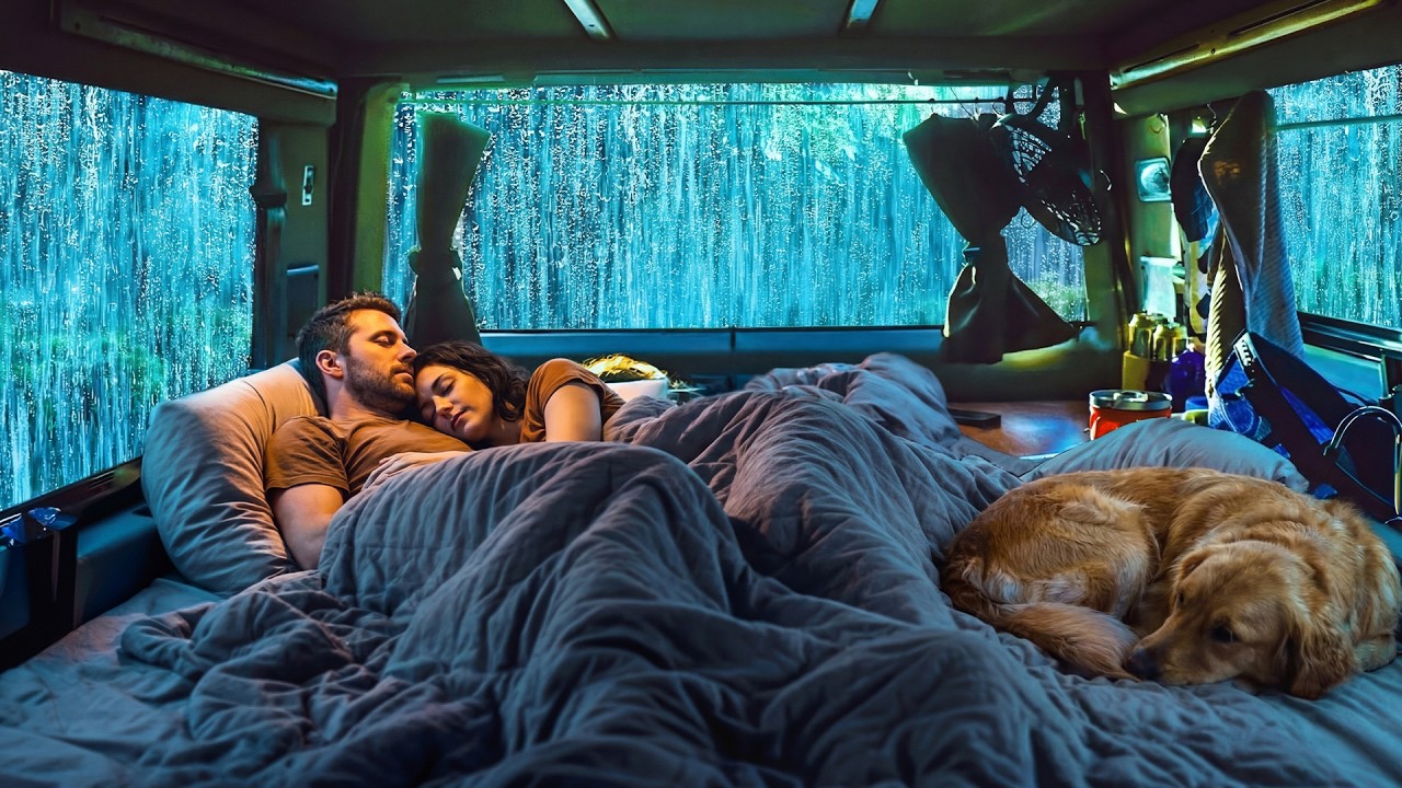 Gentle Rain & Thunder in a Cozy Car ⛈️ ASMR Rain Sounds for Deep Sleep