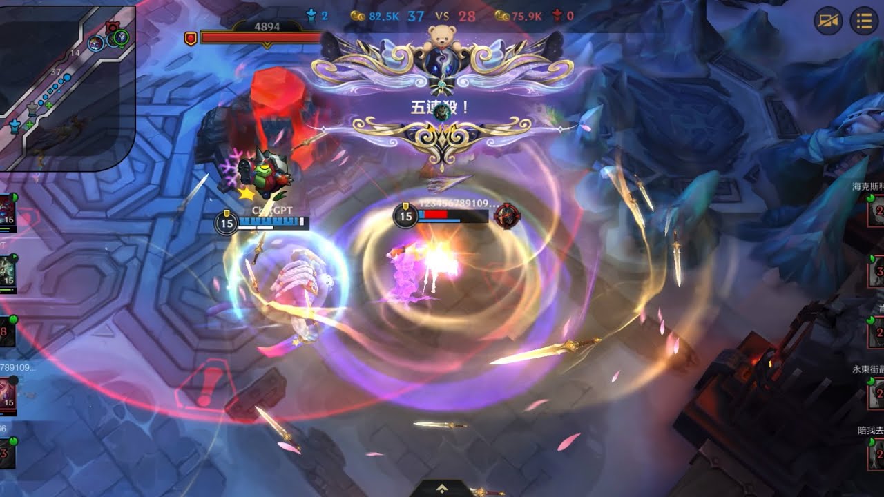 【PENTAKILL】｜貓狗大戰 鏡爪 ｜ \\英雄聯盟：激鬥峽谷LOLM 隨機中單 符文大亂鬥 5殺