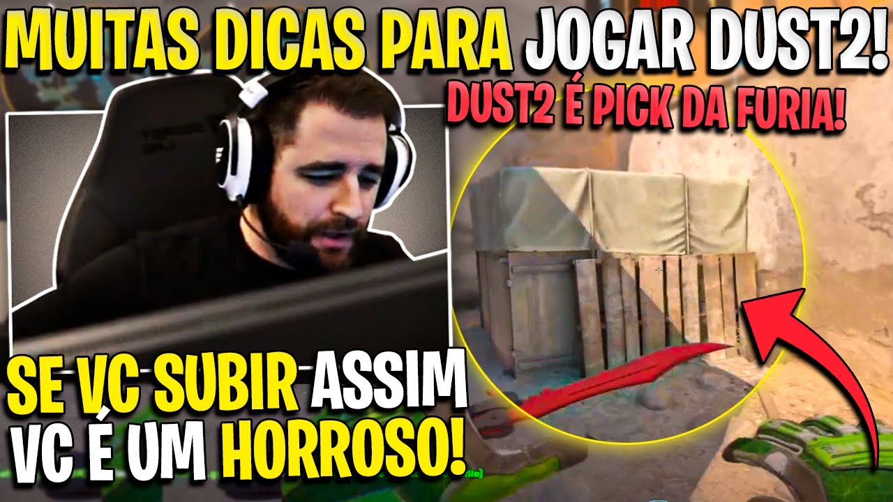 FALLEN ENSINANDO NOVAS SMOKES E DANDO DICAS NA DUST2 DO CS2!🔥 AGORA FURIA VAI JOGAR D2!🔥🔥🔥