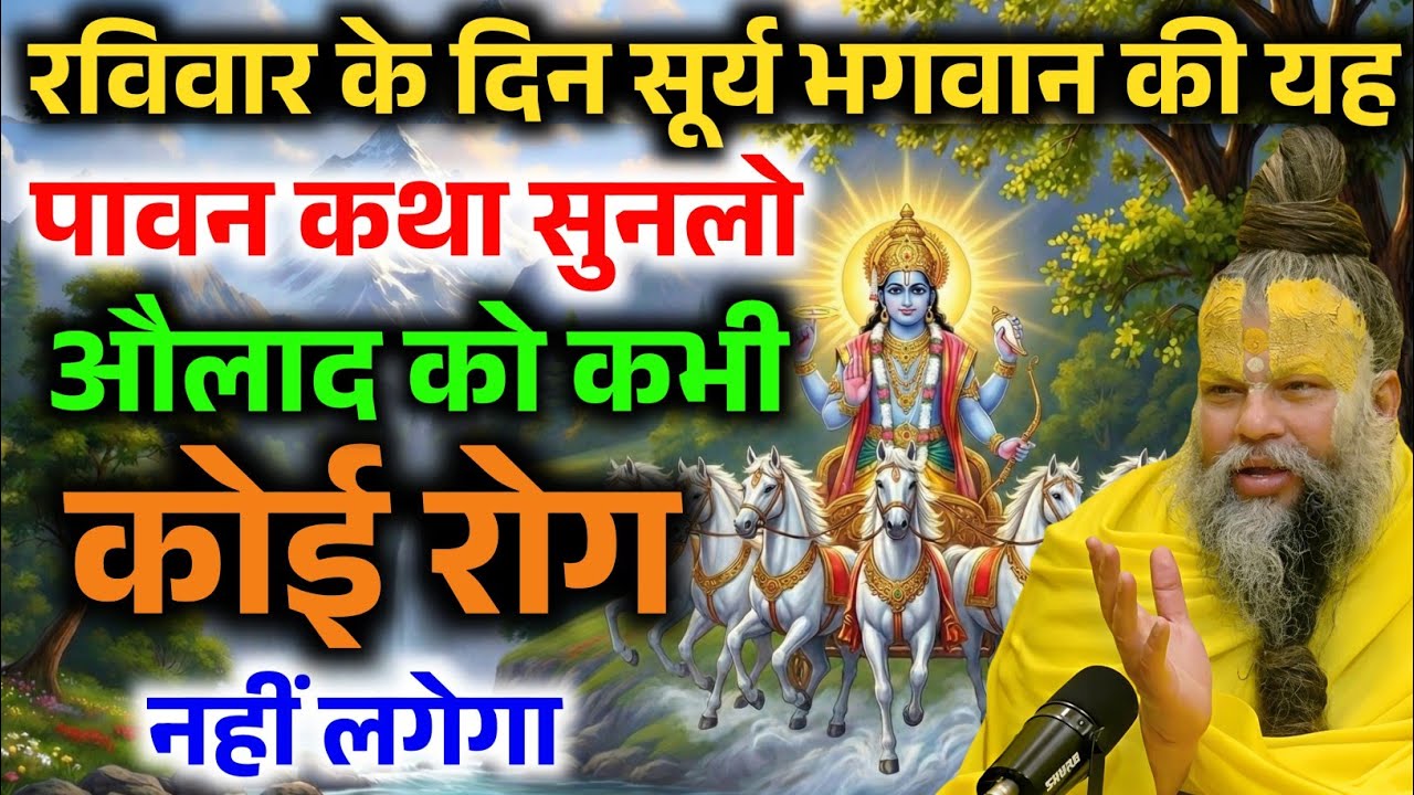 रविवार के दिन सूर्य भगवान की यह कथा सुन लो, जीवन में कभी कोई रोग नहीं लगेगा ! Premanand ji Maharaj