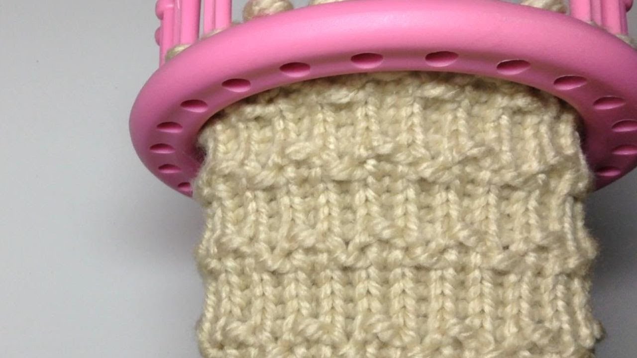 How to Knit ROMAN STITCH on a Round Loom: Step-by-Step Tutorial