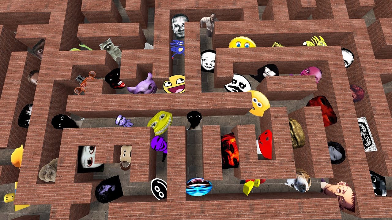 Too Much Nico's Nextbots in Maze Gmod ???