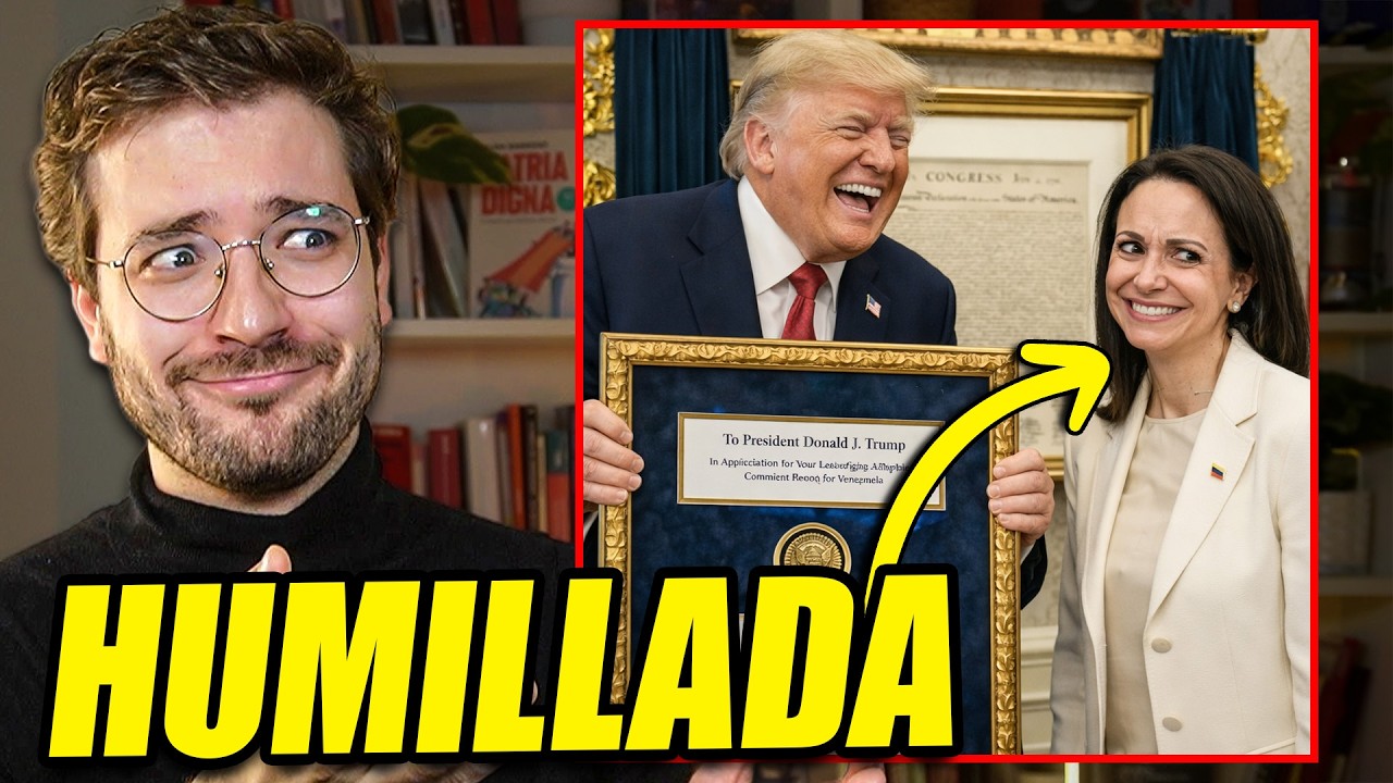 TRUMP HUMILLA EN PÚBLICO A CORINA MACHADO. LE ROBA EL PREMIO NOBEL.