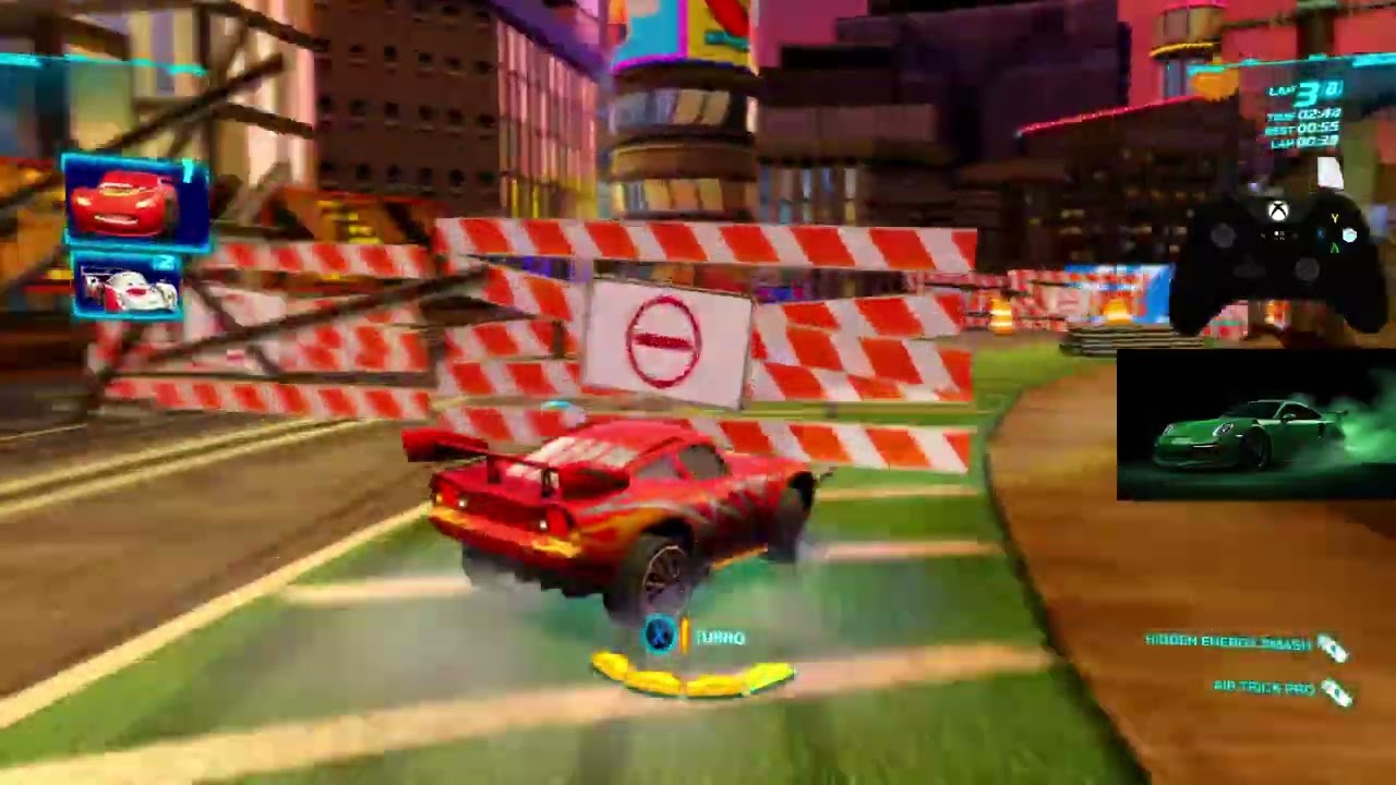 cars 2 dragon lightning vista run 8 laps