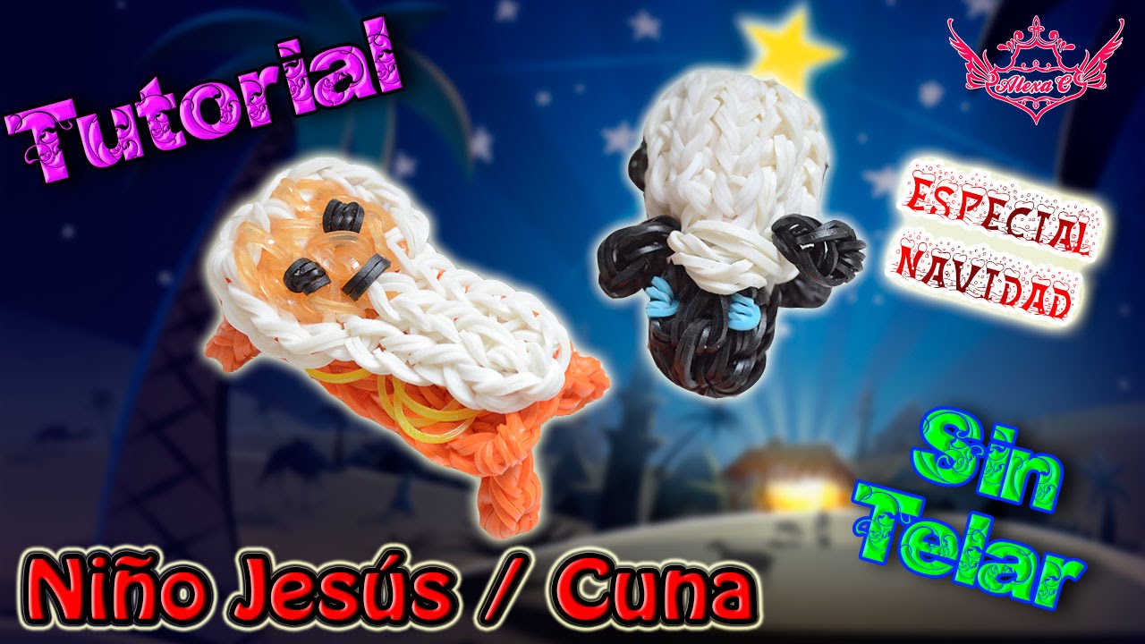 ♥ Tutorial[ESPECIAL NAVIDAD]: Niño Jesús / cuna (sin telar) ♥