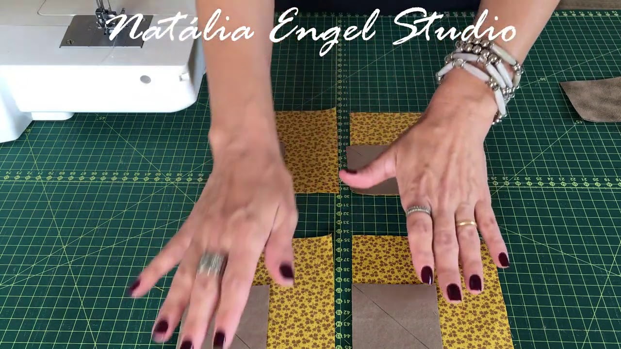 Aprenda um bloco super simples e bonito com Natália Engel | Patchwork